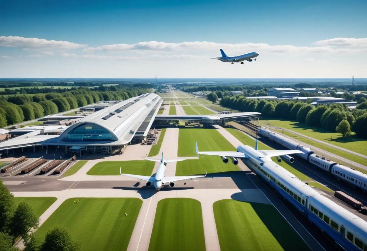 Hitta de bästa flygplatserna nära Birmingham i Storbritannien illustration