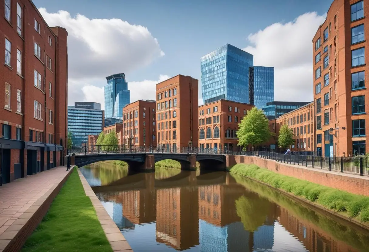 Karta Birmingham illustration