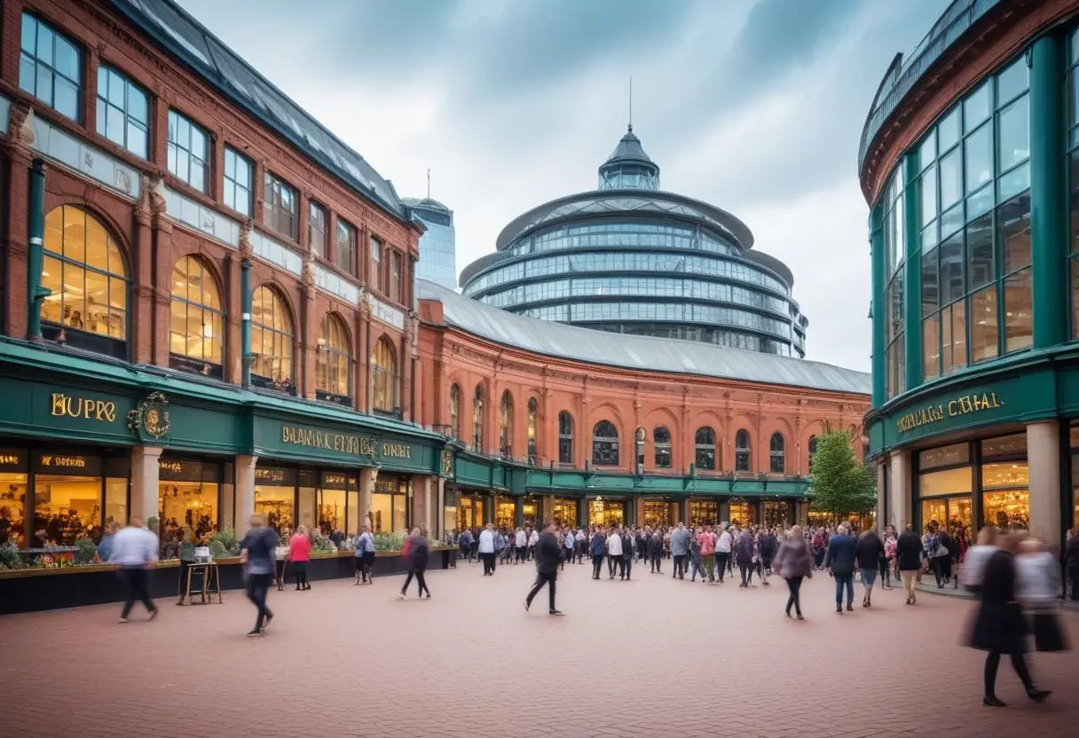 Shopping Birmingham illustration