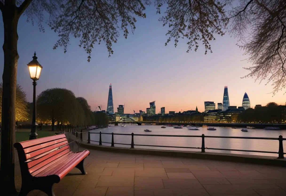 Resa som par i London illustration