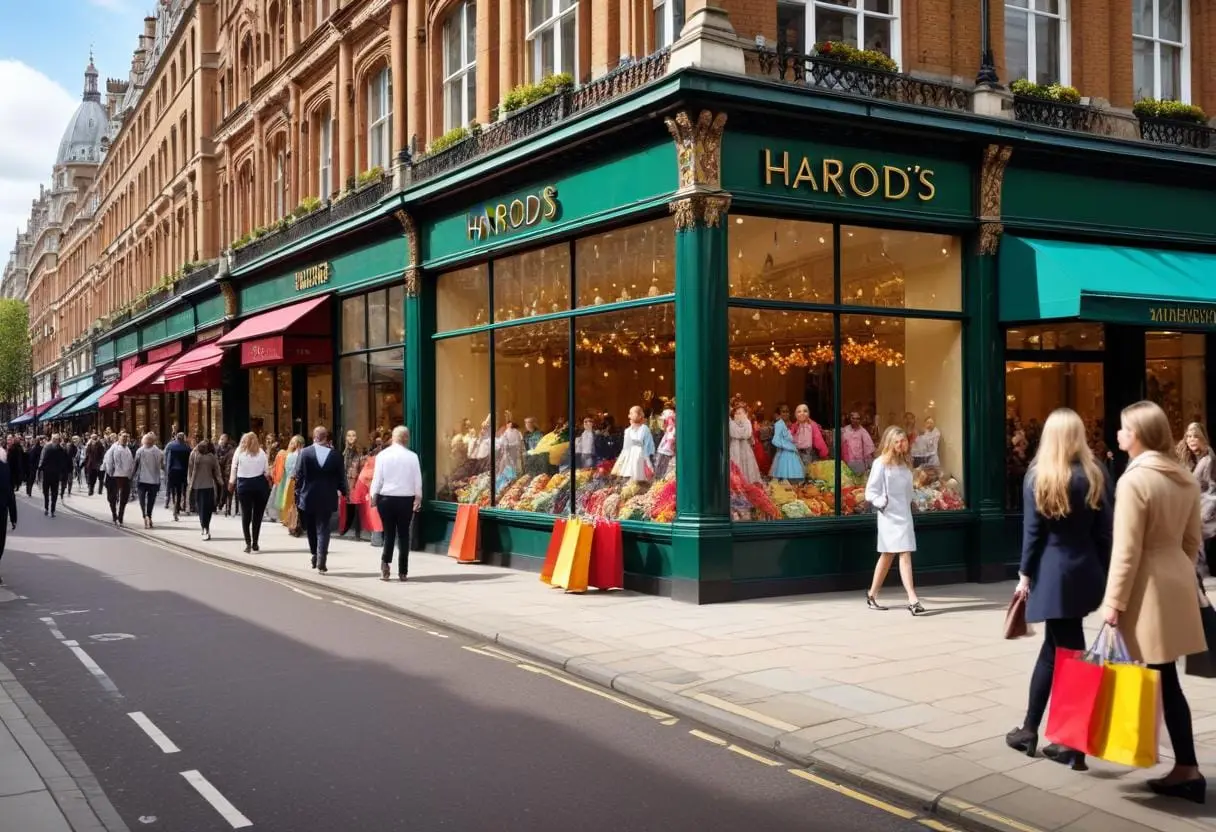 Shopping London – Londons bästa butiker väntar illustration