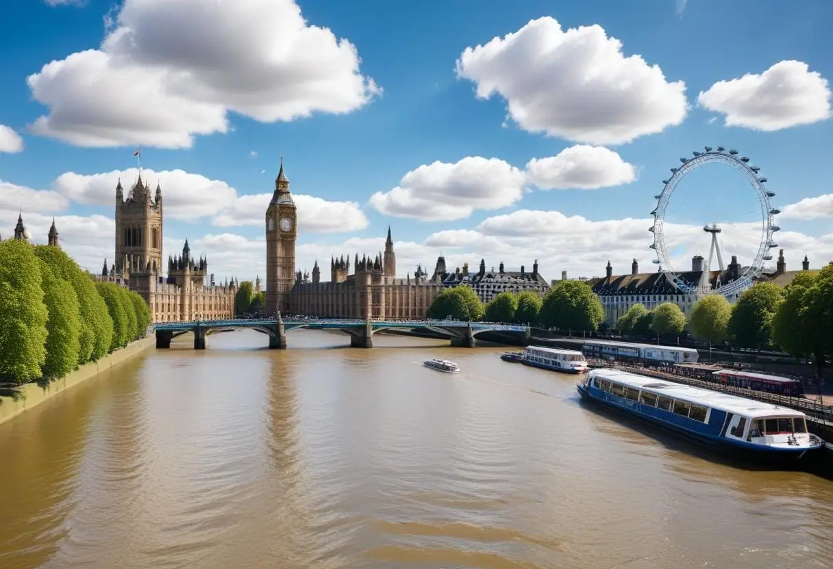 Väder London illustration