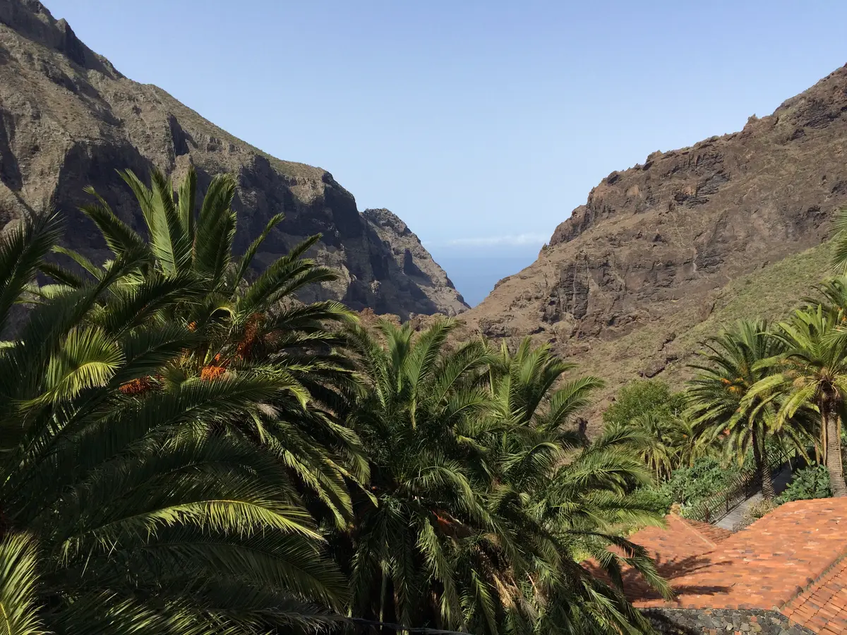 Masca och bergslandskap på Teneriffa